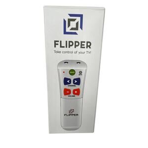 Flipper universal tv remote control white